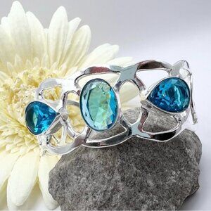 SWISS BLUE TOPAZ BANGLE